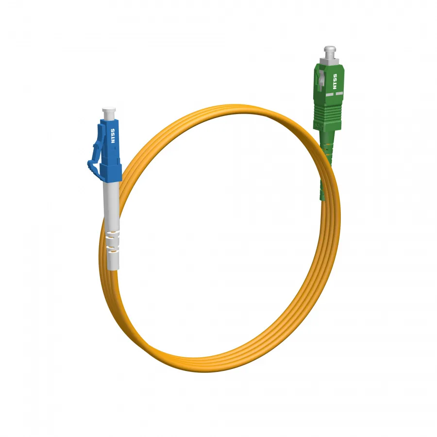 Шнур оптический NTSS PREMIUM spc LC/UPC-SC/APC 9/125 2.0мм 1м LSZH (патч-корд)