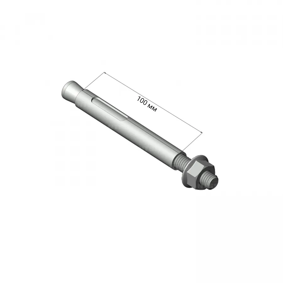 Болт анкерный с гайкой NTSS М10/12х100