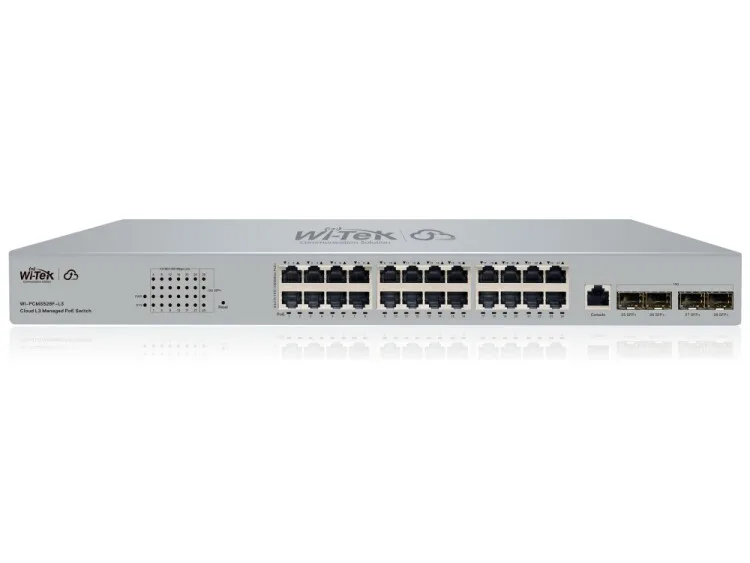 WI-PCMS528F-L3 v2 Управляемый коммутатор PoE Wi-Tek