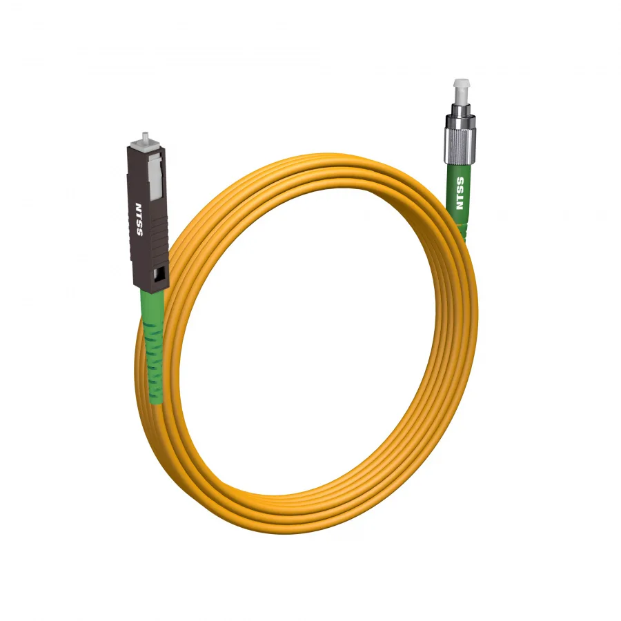 Шнур оптический NTSS spc MU/APC-FC/APC 9/125 2.0мм 5м LSZH (патч-корд)