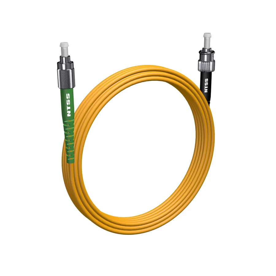 Шнур оптический NTSS PREMIUM spc FC/APC-ST/UPC 9/125 3.0мм 5м LSZH (патч-корд)