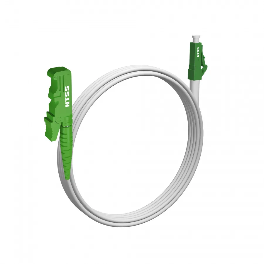 Шнур оптический NTSS spc E2000/APC-LC/APC 9/125 G.657A1 3.0мм 4м LSZH (патч-корд)
