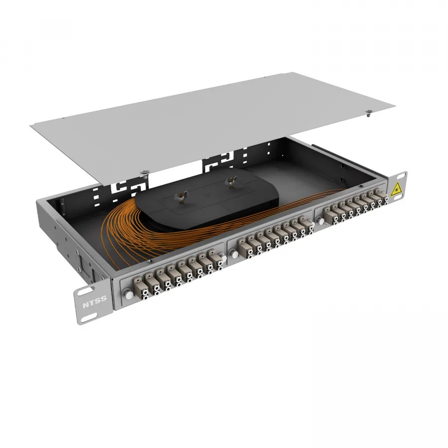 Кросс 19" NTSS PREMIUM, предсобранный 1U, 6 портов LC/UPC duplex, 62.5/125 мкм
