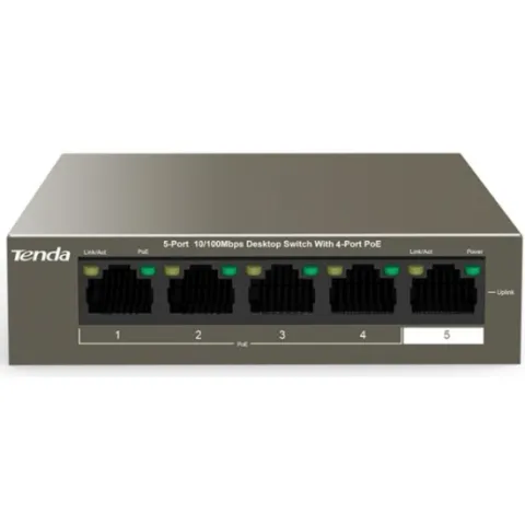 TEF1105P-4-63W 5-ти Портовый коммутатор POE Tenda