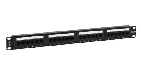 Патч-панель NBK 19, категория 5е, 24 порта RJ-45, DUAL