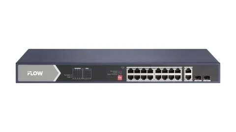 F-SW-EM620 (HPOE-PM) Смарт-управляемый PoE-коммутатор на 16 гигабитных портов iFlow
