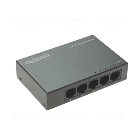 SW-5G Неуправляемый коммутатор Gigabit Ethernet на 5 портов OSNOVO
