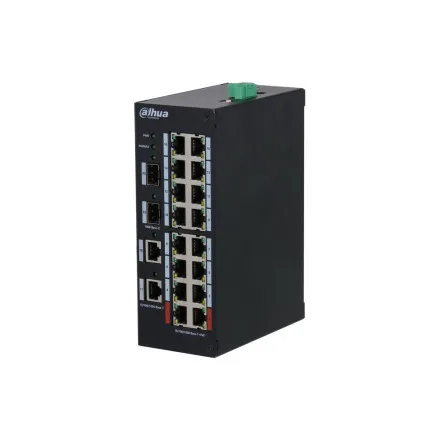 DH-HS3220-16GT-190 20-портовый гигабитный неуправляемый коммутатор с PoE Dahua