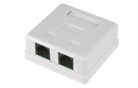 Розетка RJ-45*2 (2 порта) CAT5e REXANT