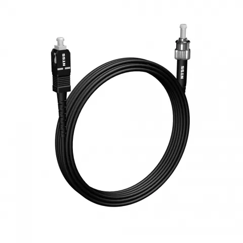 Шнур оптический NTSS spc SC/APC-ST/UPC 9/125 3.0мм 10м черный LSZH (патч-корд)