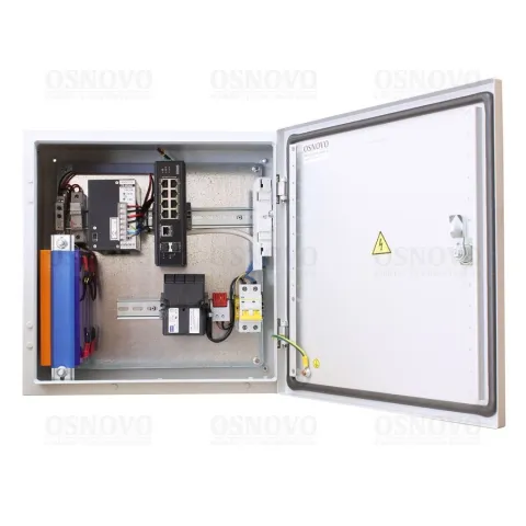 OS-44TB1(SW-60812/I) Уличный коммутатор с термостабилизацией и резервным питанием OSNOVO