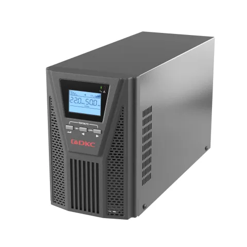 SMALLT1A10S Онлайн ИБП серии Small Tower, 1000 ВА/900 Вт, 1/1, 2xSchuko, EPO,USB, RS-232, RJ45, з/у 1А, 3x7Ач DKC