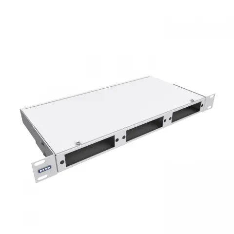 Кросс NTSS оптический 19'' укомплектованный 1U, 12 портов SC/UPC, 50/125 мкм (планки, сплайс-кассета, пигтейлы, КДЗС, адаптеры) серый RAL 7035