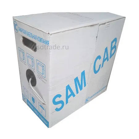 Кабель SAMCAB Самара UTP 2 пары, Кат.5е, внутренний,  305м