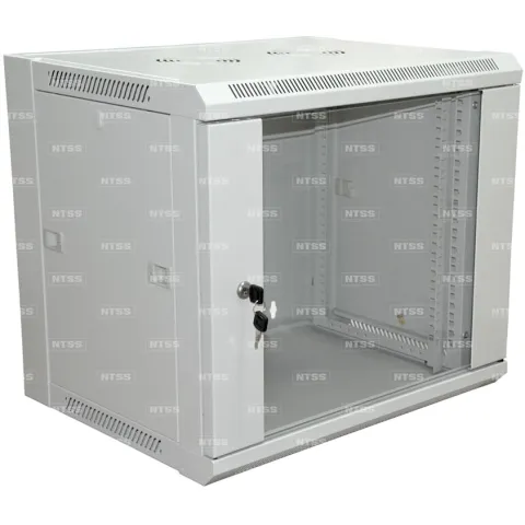 Настенный шкаф "ПРЕМИУМ" 12U 600×450×635 мм - боковые стенки съемные (разобранный) RAL 7035