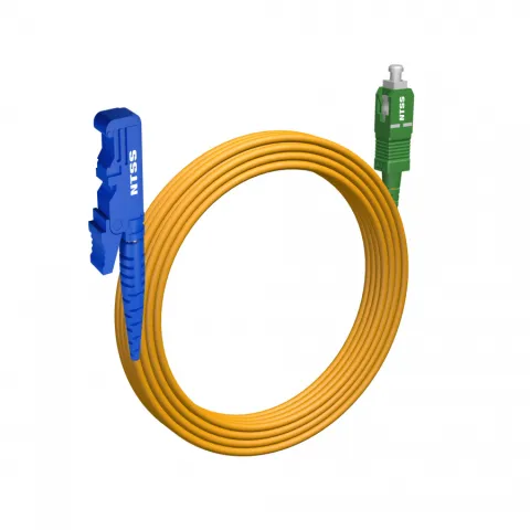 Шнур оптический NTSS spc E2000/UPC-SC/APC 9/125 3.0мм 15м LSZH (патч-корд)