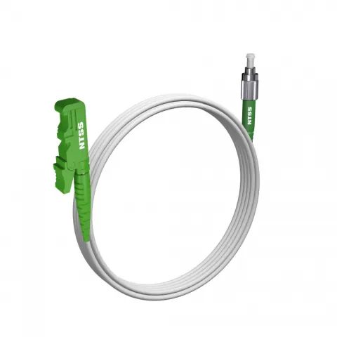 Шнур оптический NTSS spc E2000/APC-FC/APC 9/125 G.657A1 3.0мм 4м LSZH (патч-корд)