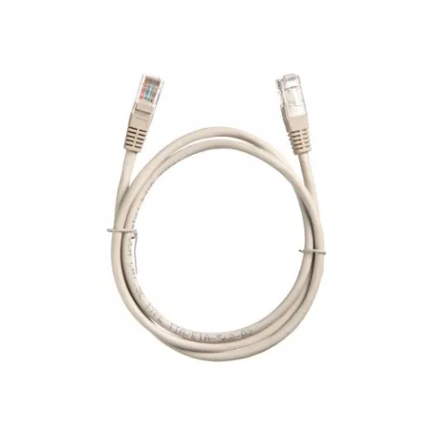 Патч-корд UTP4 cat.5е, 1м, CCA, LSZH, серый, литой коннектор NETKO Optima
