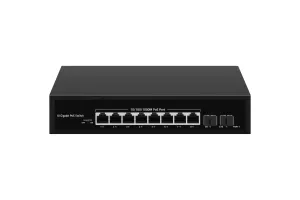 GL-SW-G007-08P Неуправляемый коммутатор PoE, 8*10/100/1000 Мбит/с PoE (802.3af/at), 7-8 порт до 250 метров cat6, 120Вт NIKOMAX