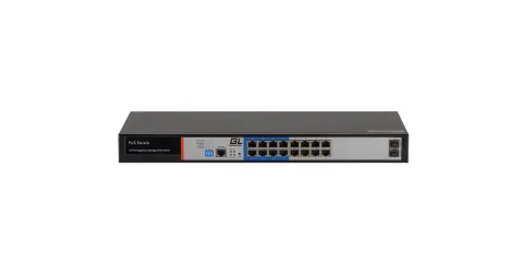 GL-SW-G205-16P Управляемый L2 PoE коммутатор, 16 PoE (802.3af/at) порт. 10/100/1000Мбит/с 8 до 250 метров cat.6 NIKOMAX