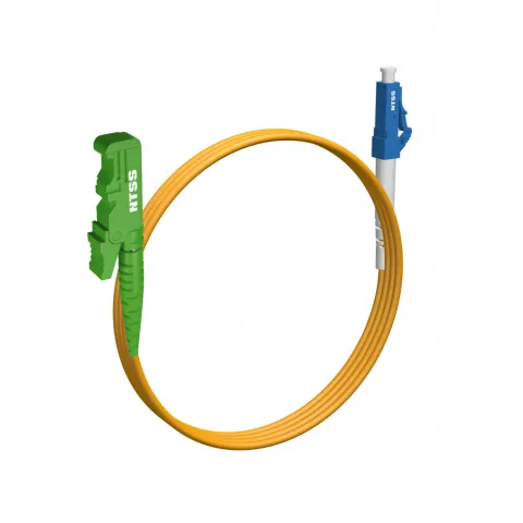 Шнур оптический NTSS spc E2000/APC-LC/UPC 9/125 3.0мм 1м LSZH (патч-корд)