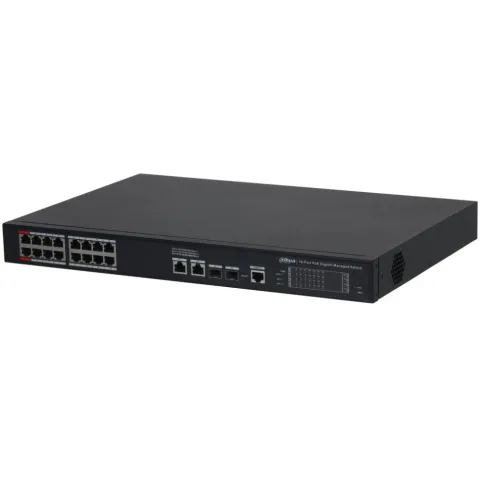DH-S4220-16GT-240 16-портовый гигабитный управляемый коммутатор с PoE Dahua