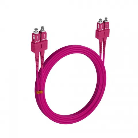 Шнур оптический NTSS dpc SC/UPC-SC/UPC 50/125 OM4 3.0мм 25м LSZH (патч-корд)