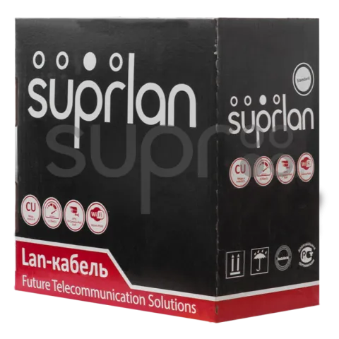 Кабель SUPRLAN Standard FTP 4 пары, Кат.5e, внешний, черный, 305м