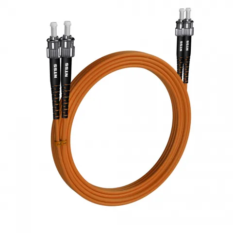 Шнур оптический NTSS PREMIUM dpc ST/UPC-ST/UPC 50/125 2.0мм 20м LSZH (патч-корд)