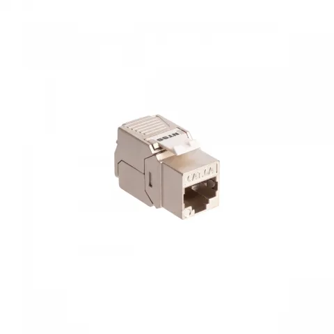 Розеточный модуль NTSS PREMIUM Keystone RJ45 FTP CAT6A 180 градусов безинструментальный белый ver2