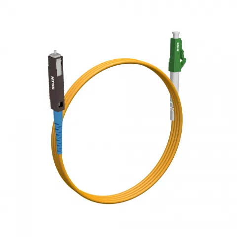 Шнур оптический NTSS spc MU/UPC-LC/APC 9/125 2.0мм 2м LSZH (патч-корд)