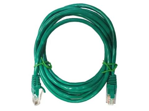 Патч-корд UTP4 cat 5e, 2,0м, ВС, LSZH, зеленый, литой коннектор NETKO Optima