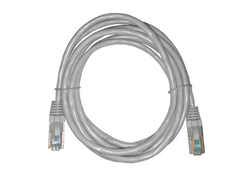 Патч-корд UTP4 cat.5е, 2м, CCA, LSZH, серый, литой коннектор NETKO Optima