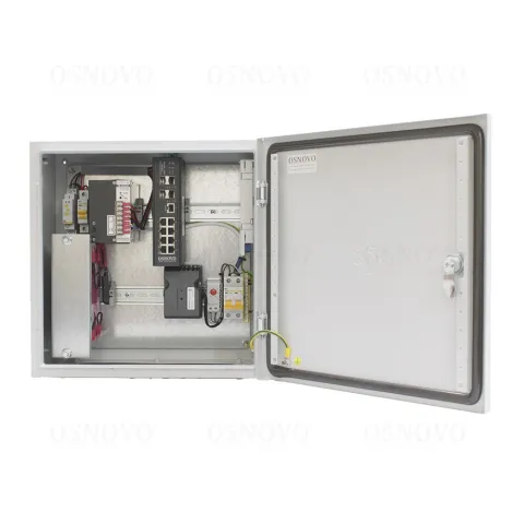 OS-44TB1(SW-80804/ILS(port 90W)) Уличный управляемый (L2+) коммутатор на 12 портов OSNOVO