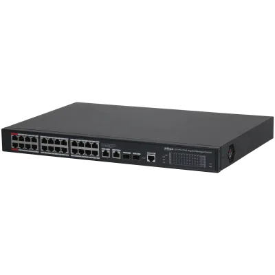 DH-S4228-24GT-360 24-портовый гигабитный управляемый коммутатор с PoE Dahua