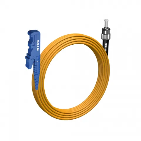 Шнур оптический NTSS spc E2000/UPC-ST/UPC 9/125 3.0мм 15м LSZH (патч-корд)