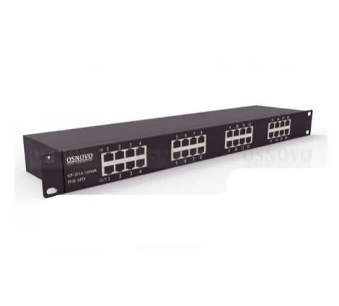 SP-IP16/1000PR устройство грозозащиты цепей Ethernet OSNOVO