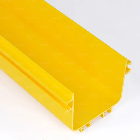 Лоток пластиковый оптический NTSS, 120*100 мм, 2 метра, желтый
