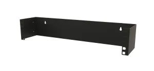 Hyperline BW19-2U-110F-RAL9005 Кронштейн настенный для 19" оборудования, высота 2U, глубина 110 мм,