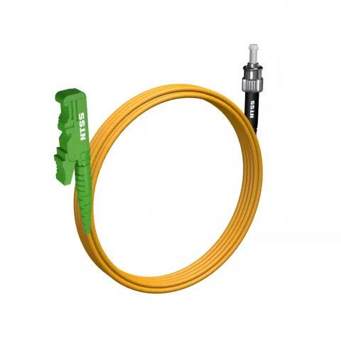 Шнур оптический NTSS spc E2000/APC-ST/UPC 9/125 3.0мм 4м LSZH (патч-корд)