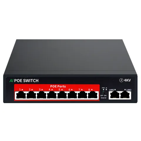 S-10/8PA_V.3 10-ти Портовый PoE коммутатор EL