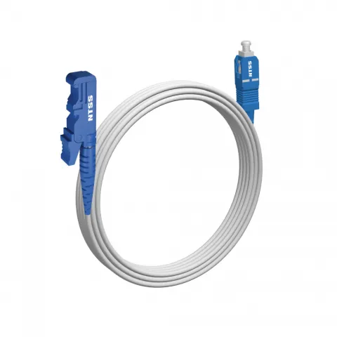 Шнур оптический NTSS spc E2000/UPC-SC/UPC 9/125 G.657A1 3.0мм 5м LSZH (патч-корд)