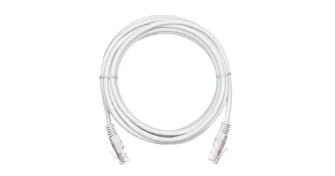 Коммутационный шнур NETLAN U/UTP 4 пары, Кат.5е (Класс D), 100МГц,PVC нг(B), белый, 0,5м