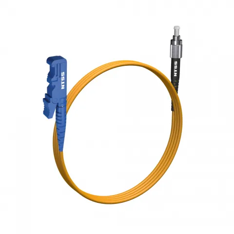 Шнур оптический NTSS spc E2000/APC-FC/APC 9/125 3.0мм 1м LSZH (патч-корд)