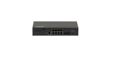 GL-SW-G201-10 Управляемый коммутатор L2 8 Base-T 10/100/1000Mb/s портов, 2 SFP 1000Mb/s, 1 Console. 1U 19'', 220V NIKOMAX
