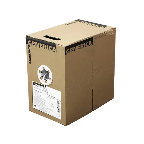 Кабель GENERICA витая пара U/UTP 4 пары кат.5E PVC INDOOR 305м серый