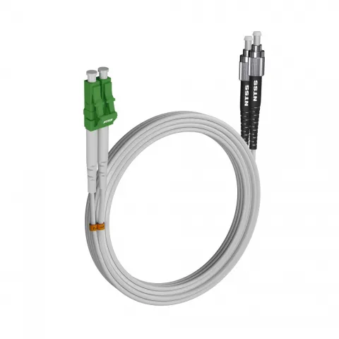 Шнур оптический NTSS dpc LC/APC-FC/UPC 9/125 G.657A1 2.0мм 15м LSZH (патч-корд)