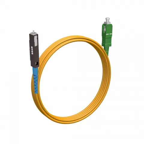 Шнур оптический NTSS spc MU/UPC-SC/APC 9/125 2.0мм 3м LSZH (патч-корд)