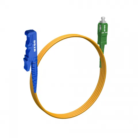 Шнур оптический NTSS spc E2000/UPC-SC/APC 9/125 3.0мм 1м LSZH (патч-корд)