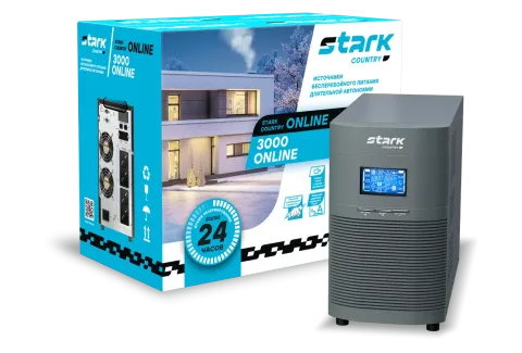 Stark Country 3000 online, 12А Источник бесперебойного питания длительной автономии Stark Country